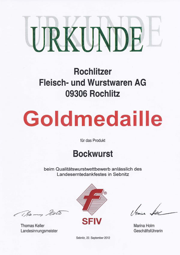 Ausgezeichnete Wurstwaren: Bei uns steht das Gütesiegel nicht auf dem Etikett, sonder hinter der 